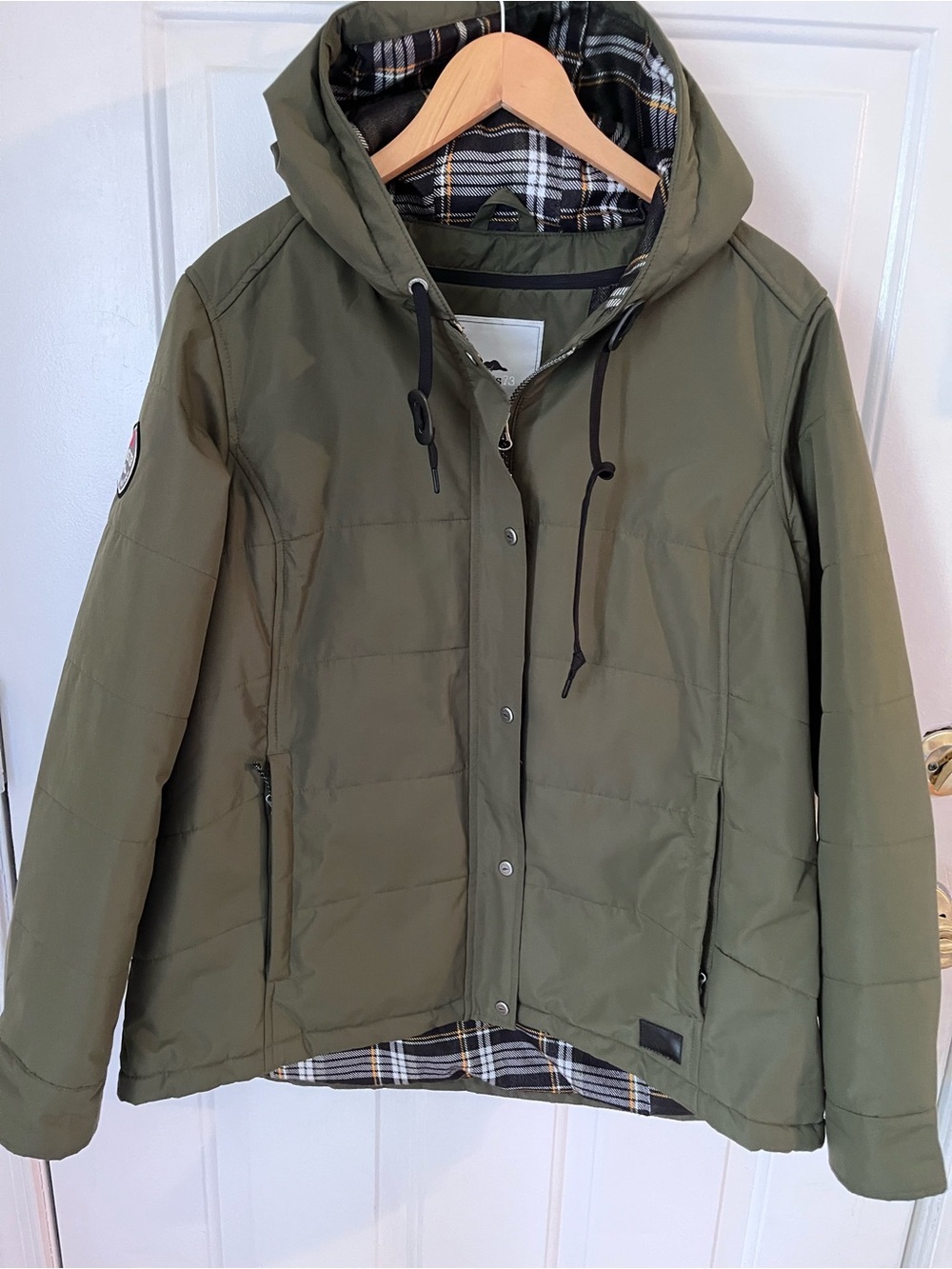 Roots73 Gravenhurst Insulated Jacket Size 2XL lining Green Hooded Utility AS IS